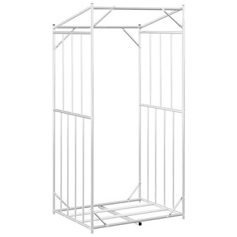 Haardhoutrek met regenhoes 100x80x200 cm gegalvaniseerd staal 6