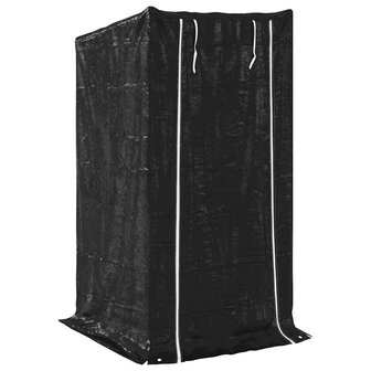 Haardhoutrek met regenhoes 100x100x200 cm gegalvaniseerd staal 5