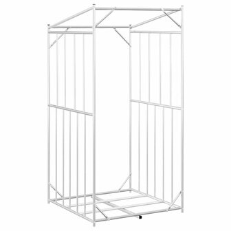 Haardhoutrek met regenhoes 100x100x200 cm gegalvaniseerd staal 6