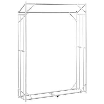 Haardhoutrek met regenhoes 150x40x200 cm gegalvaniseerd staal 6