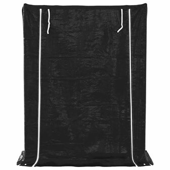 Haardhoutrek met regenhoes 150x60x200 cm gegalvaniseerd staal 4