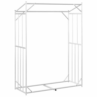 Haardhoutrek met regenhoes 150x60x200 cm gegalvaniseerd staal 6