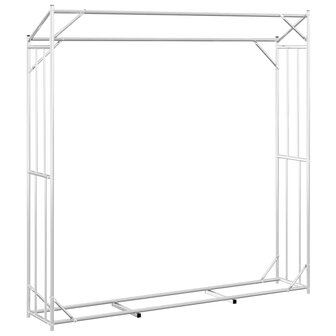 Haardhoutrek met regenhoes 200x40x200 cm gegalvaniseerd staal 6