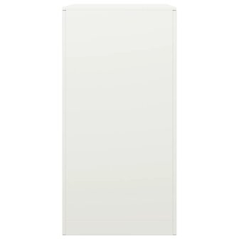 Haardhoutrek 60x40x80 cm staal wit 5