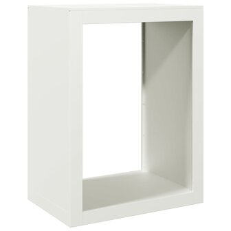 Haardhoutrek 60x40x80 cm staal wit 6