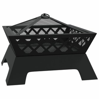 Vuurplaats met pook XXL 50 cm staal 3