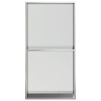 Douchenis 32x62x9 cm roestvrijstaal geborsteld zilverkleurig 4