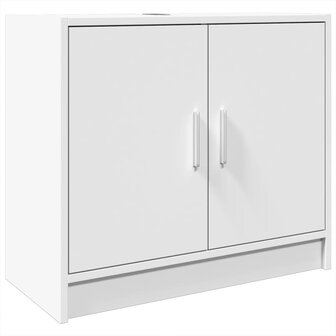 Wastafelkast 63x29x55 cm bewerkt hout wit 2