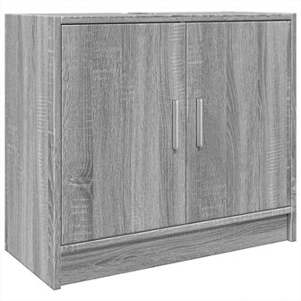 Wastafelkast 63x29x55 cm bewerkt hout grijs sonoma eikenkleurig 2