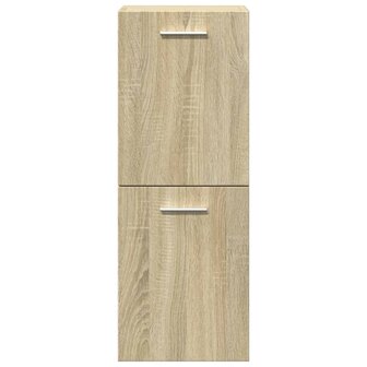 3-delige Badkamermeubelset bewerkt hout sonoma eikenkleurig 7