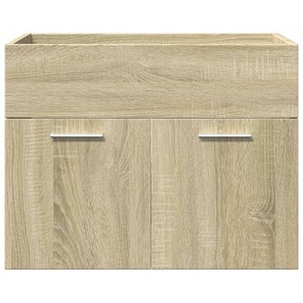 3-delige Badkamermeubelset bewerkt hout sonoma eikenkleurig 9