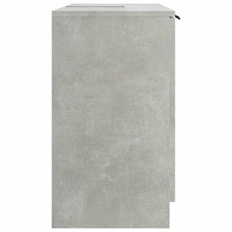 Badkamerkast 64,5x33,5x59 cm bewerkt hout betongrijs 8