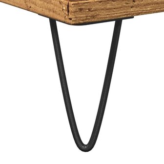 Badkamerkast 58x33x60 cm bewerkt hout oud houtkleurig 9
