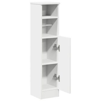 Badkamerkast met rolhouder 20,5x22x90 cm wit 5