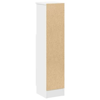 Badkamerkast met rolhouder 20,5x22x90 cm wit 7
