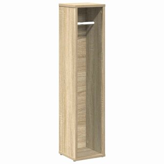 Badkamerkast met rolhouder 20,5x20x90 cm sonoma eikenkleurig 2