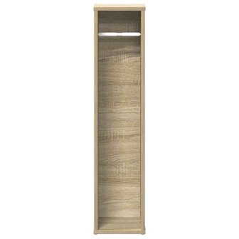 Badkamerkast met rolhouder 20,5x20x90 cm sonoma eikenkleurig 4