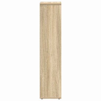 Badkamerkast met rolhouder 20,5x20x90 cm sonoma eikenkleurig 5