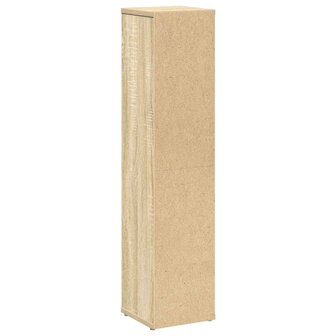Badkamerkast met rolhouder 20,5x20x90 cm sonoma eikenkleurig 6