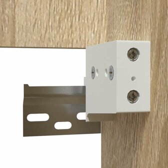 Badkamerkast met spiegel bewerkt hout sonoma eikenkleurig 9