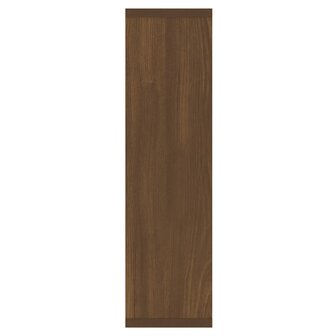 Spiegelkast met LED-verlichting 76x15x55 cm bruin eikenkleur 8