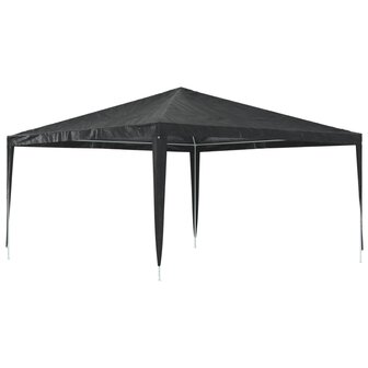 Partytent professioneel 90 g/m&sup2; 4x4 m antraciet 5