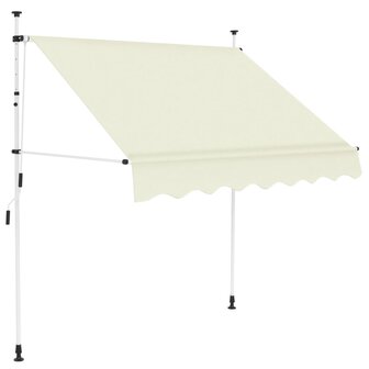 Luifel handmatig uittrekbaar 200 cm cr&egrave;me 1