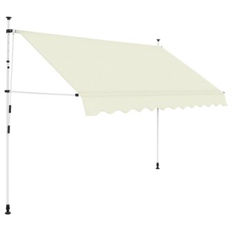 Luifel handmatig uittrekbaar 250 cm cr&egrave;me 1