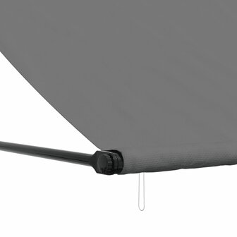 Luifel uittrekbaar 350x150 cm stof en staal antracietkleurig 7