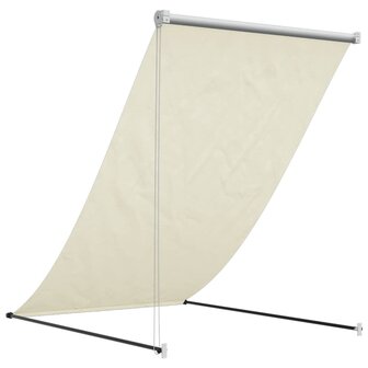 Luifel uittrekbaar 150x150 cm stof en staal cr&egrave;mekleurig 5