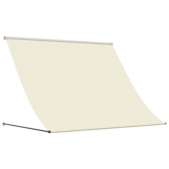 Luifel uittrekbaar 250x150 cm stof en staal cr&egrave;mekleurig 2