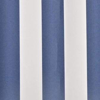 Luifeldoek 4x3 m canvas blauw en wit 3