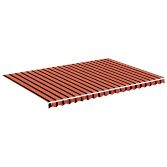 Vervangingsdoek voor luifel 5x3,5 m oranje en bruin 2