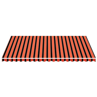 Vervangingsdoek voor luifel 5x3,5 m oranje en bruin 3