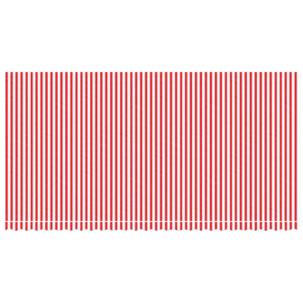 Vervangingsdoek voor luifel gestreept 6x3 m rood en wit 3
