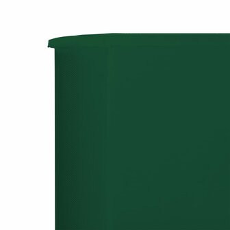 Windscherm 3-panelen 400x160 cm stof groen 5