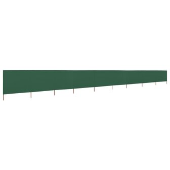 Windscherm 9-panelen 1200x160 cm stof groen 2