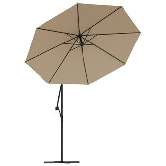Vervangingsdoek voor zweefparasol 350 cm taupe 4