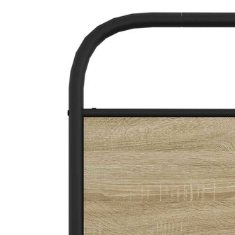 Bedframe zonder matras bewerkt hout gerookt eiken 90x190 cm 8