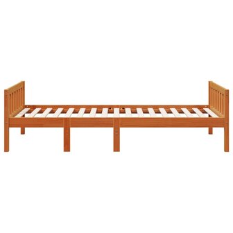 Kinderbed zonder matras massief grenenhout wasbruin 75x190 cm 5