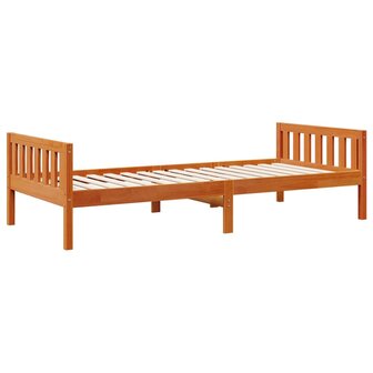 Kinderbed zonder matras massief grenenhout wasbruin 75x190 cm 7