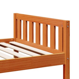 Kinderbed zonder matras massief grenenhout wasbruin 75x190 cm 8