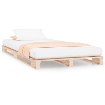 Palletbed massief grenenhout 90x200 cm 2