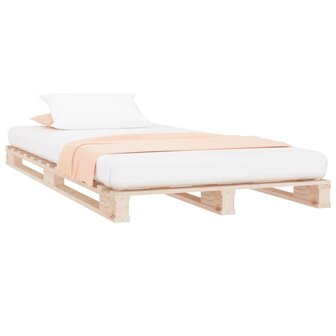Palletbed massief grenenhout 90x200 cm 3