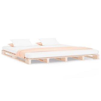 Palletbed massief hout 180x200 cm 2