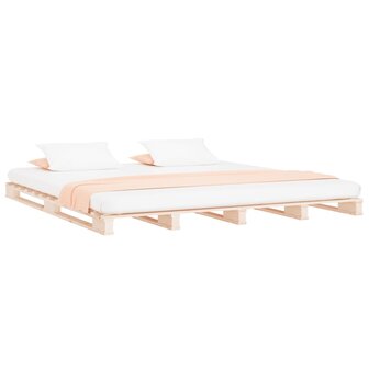 Palletbed massief hout 180x200 cm 3