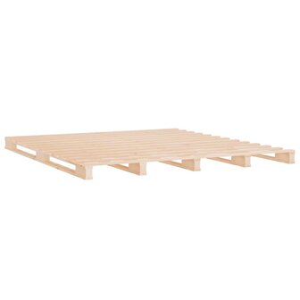 Palletbed massief hout 180x200 cm 4