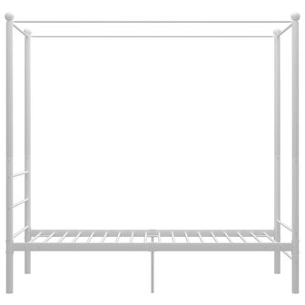 Hemelbedframe metaal wit 100x200 cm 3