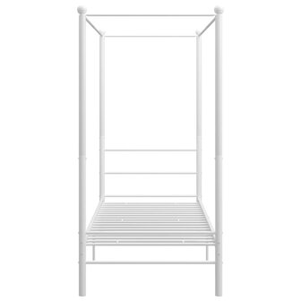 Hemelbedframe metaal wit 100x200 cm 4