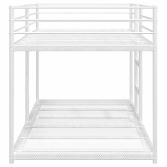 Stapelbed zonder matras 90x190 cm staal wit 6